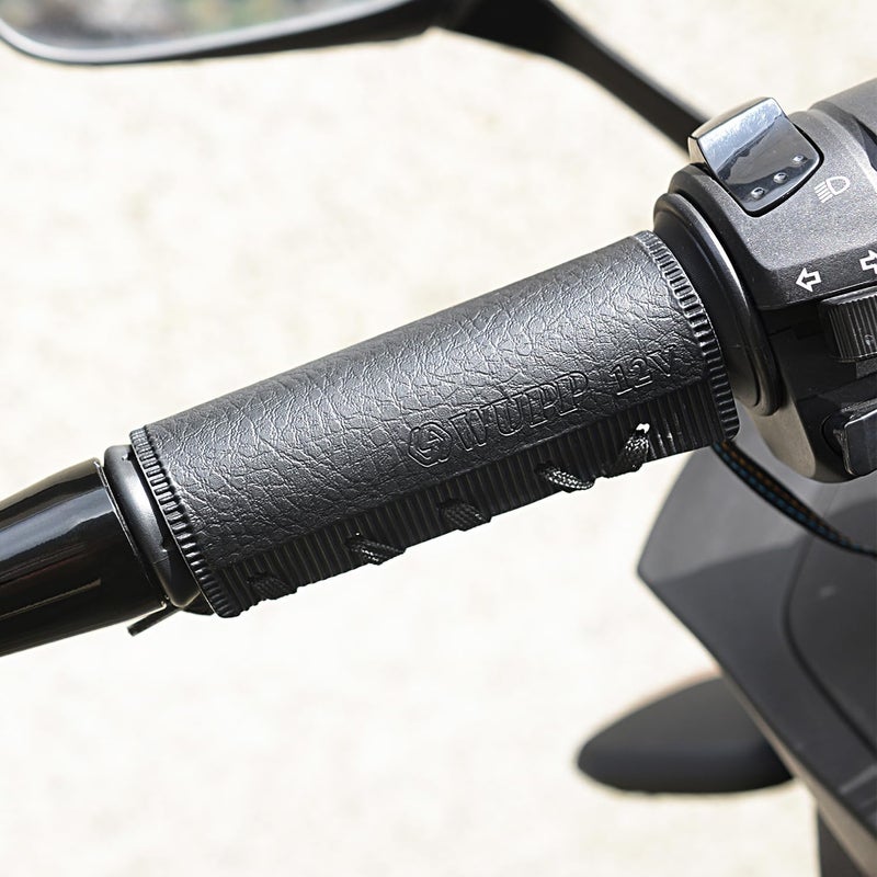 OXWIND Motorcycle Heated Grips Cover, Universal 12V Handlebar Heater Heated Handlebar Grips Compatible with Harley Davidson, 5 Gear Adjustable Temperature, IP67 Waterproof, ATV Hand Heater Warmer - Image 1